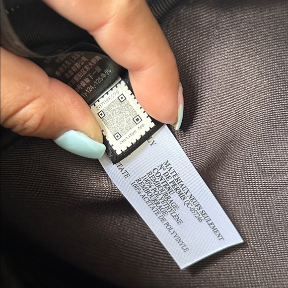 Ted Baker faux leather backpack in dark brown with bold stripe detail! - Picture 7 of 9